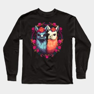 Alpaca Couple Valentine Long Sleeve T-Shirt